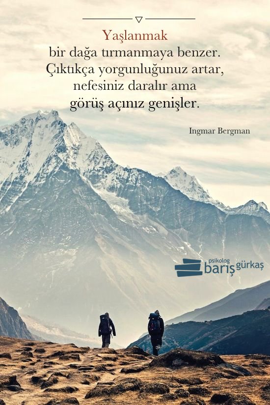 Yaşlanmak...