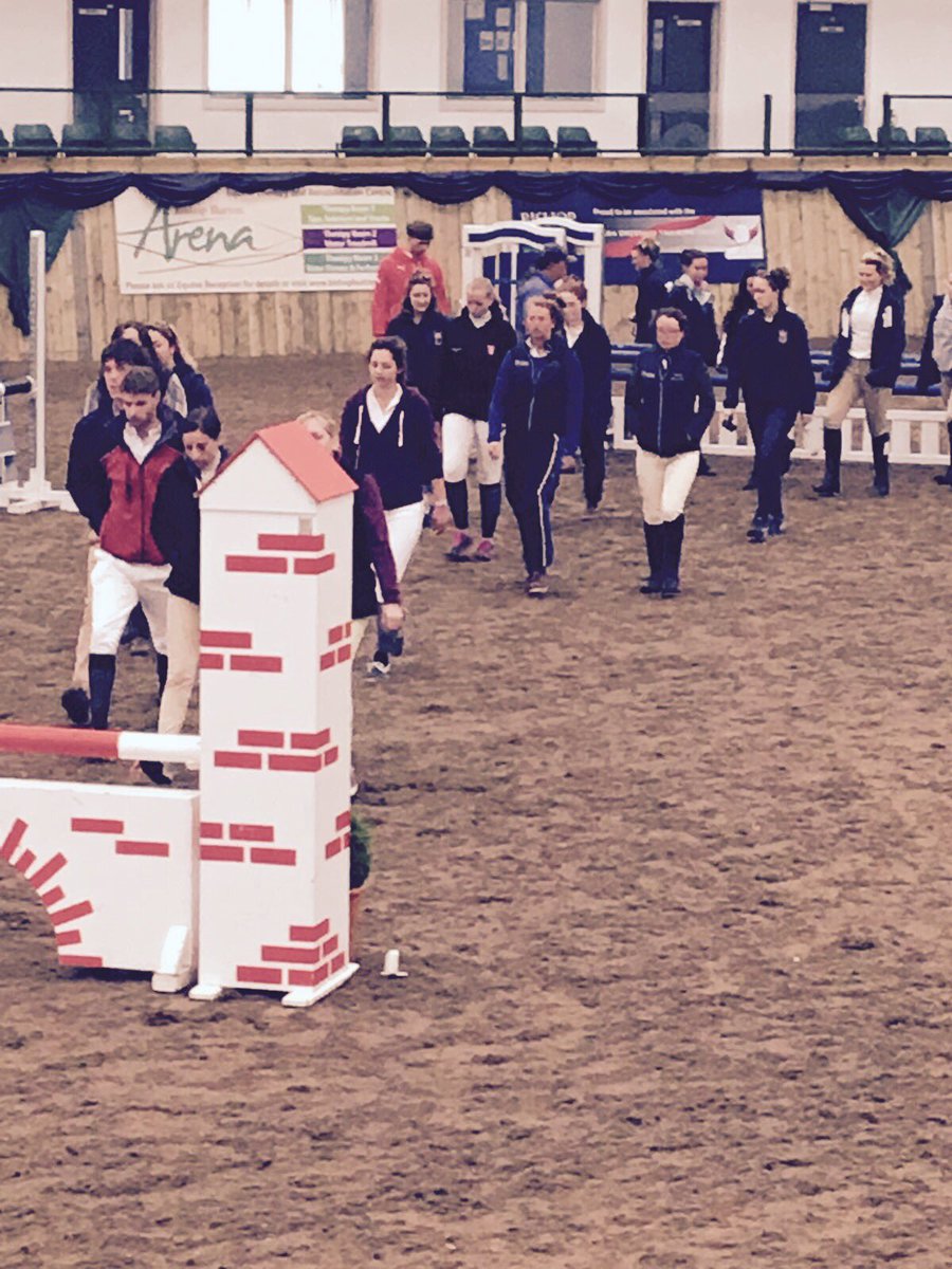 au_ridingteam's tweet photo. Course walk in progress at #bucsnationals @BUCSsport @StudentEquest #backbluegetgold #teamABDN https://t.co/s3RBnJQpTa