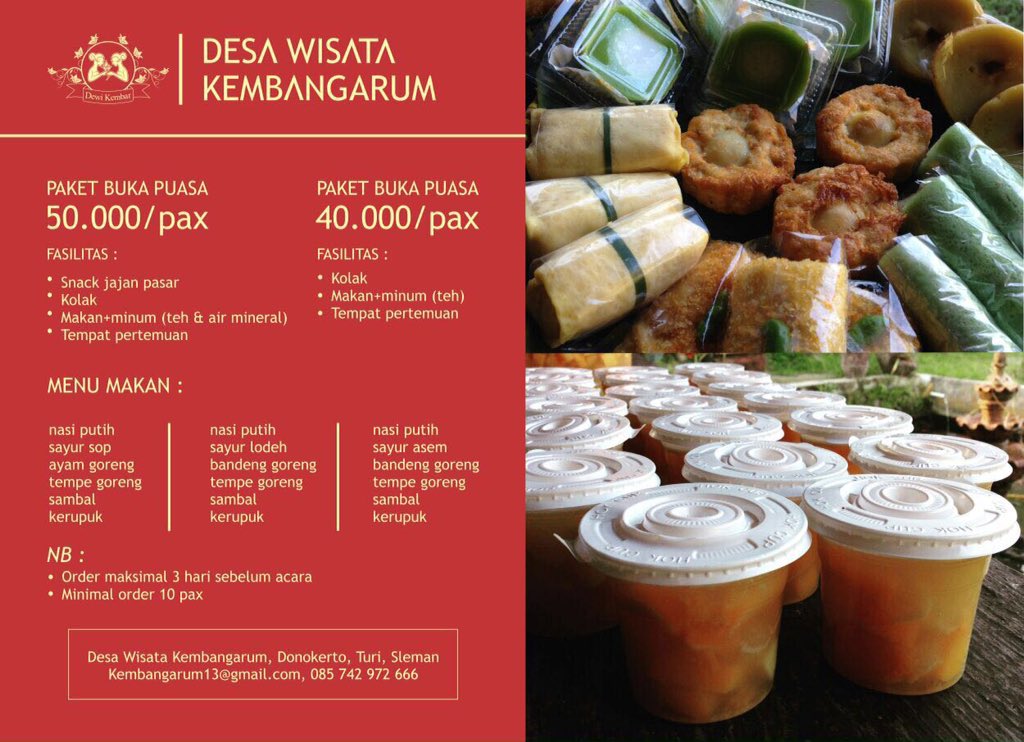 Yuuk yang mau buka bersama bisa juga lho disini.. 🙏🏻😊🙏🏻 @TuriSQuad <a href="/IniSleman/">IG : @ini.sleman</a>