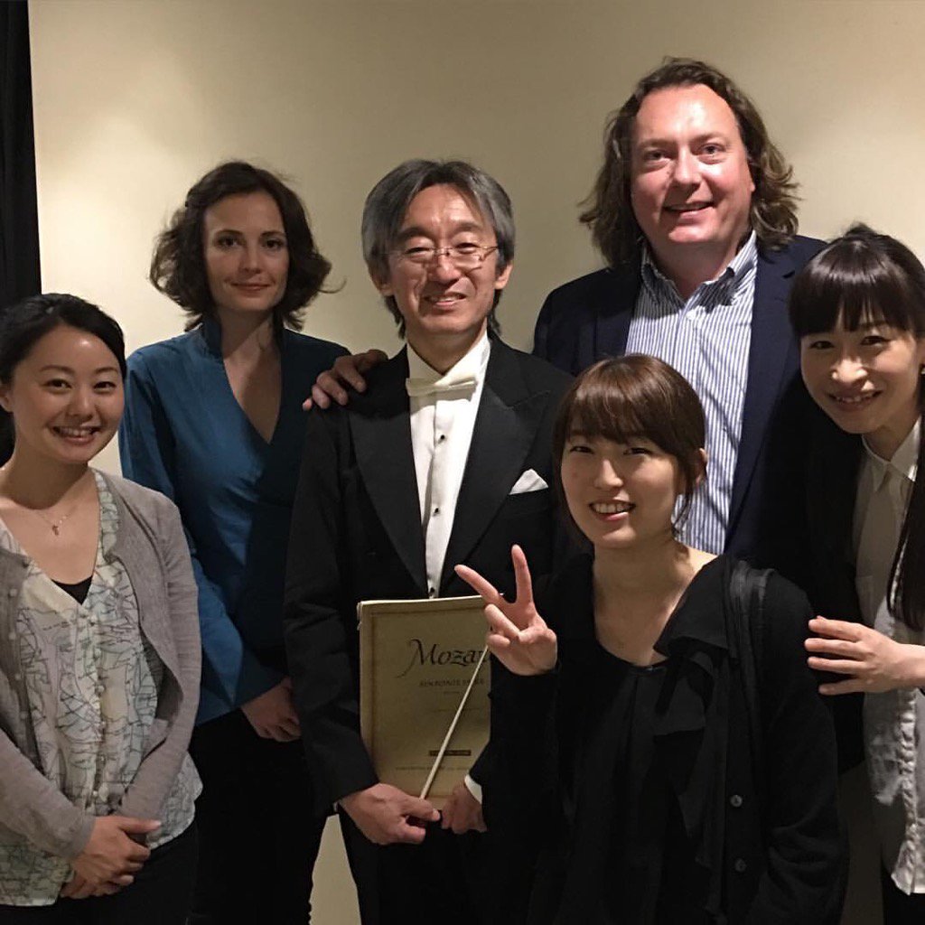 mikulskidariusz's tweet photo. After the concert with #FilharmoniaTAMA & #ChikaraImamura @MariaYavroumi #Piano and Friends #DariuszMikulski #Horn https://t.co/bu8gNZl4wU