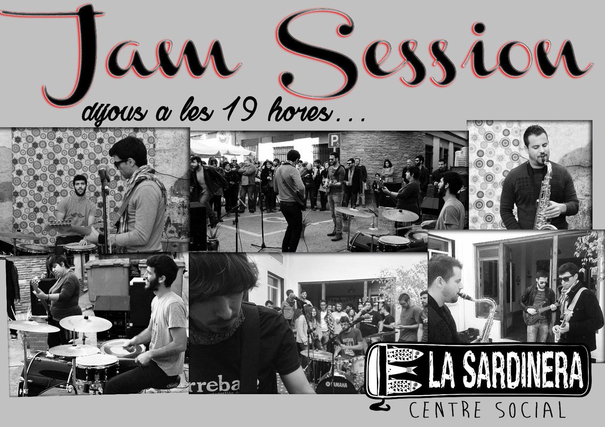 sardineraCS's tweet photo. Demà dijous a les 19h tenim #jamsession en la Sardinera! Esteu convidats! https://t.co/pJreCxVP8k