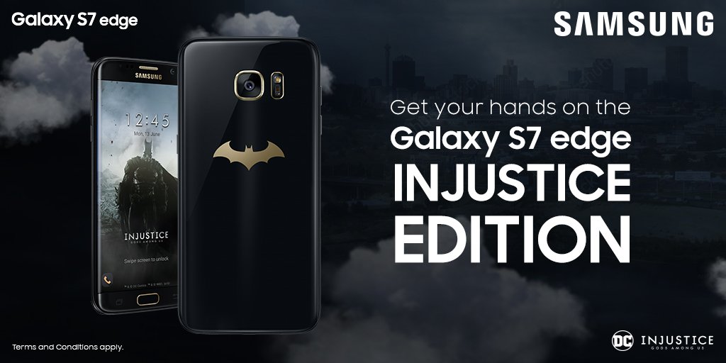 Be among the 1st to get the #GalaxyS7edge Injustice Edition. Pre-purchase @bidorbuy_co_za. bit.ly/24yAd0l