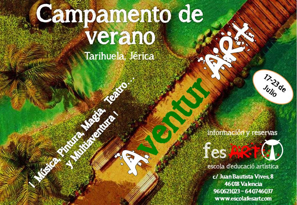 escolafesart's tweet photo. @Papasconarte Os proponemos este interesante Campamento de Verano. ¿Nos ayudáis a difundirlo? Muchas gracias https://t.co/AofyIA0Lt6