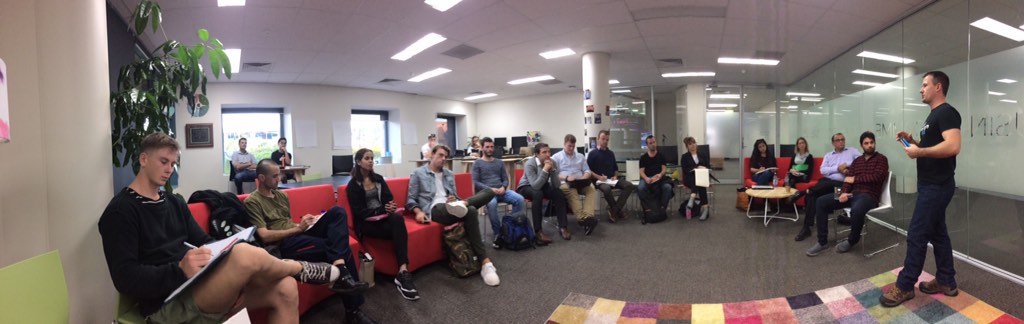 BadenURen's tweet photo. Shout out to @AaronBirkby rockin' Customer Discovery at @BondUniversity #BBA4 #ideasboom #AdvanceQld #startupQld https://t.co/gfE1GQlgDw