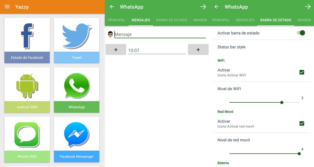 Leandr0David's tweet image. Yazzy, siembra el caos en tus grupos con conversaciones falsas de WhatsApp  bit.ly/1tgy7qE  #androidPLUS