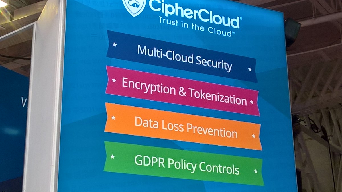 30secVid's tweet image. Lots of excitement at the stand #ciphercloud #infosec16