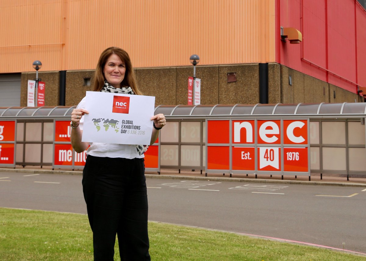 thenec's tweet image. Here's our MD Kathryn James showing her support for Global Exhibitions Day #GED16 #eventprofs #expoprofs