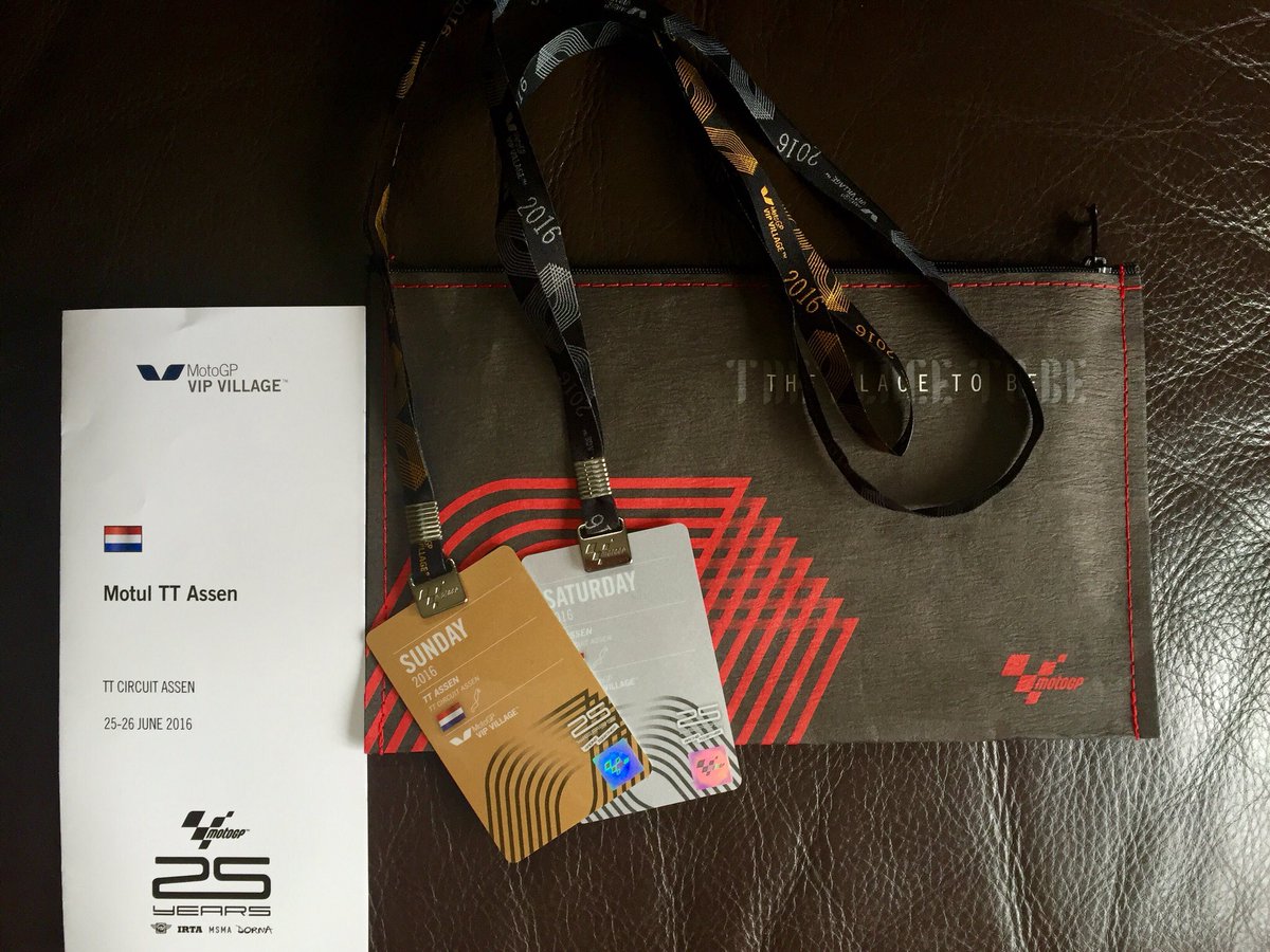 FVerstrepen's tweet photo. My tickets for The moto gp Assen in the VIP VILLAGE... https://t.co/YAR7bmOjs0