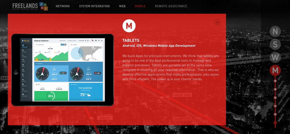 CodeBaker_IT's tweet image. [NEXT STOP: TABLETS] We build Apps for precision instruments. Discover more at freelands.it