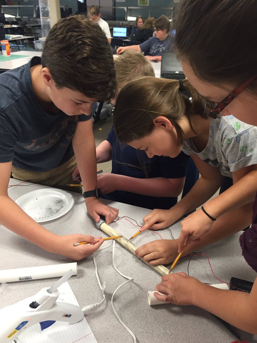 KittyHerbel's tweet photo. RT @nancyglover15: Graphite to reduce friction! Genius!! Problem solving at its best. @assortedsoup @STEAMmakerCamp https://t.co/dg3qk6gGXG
