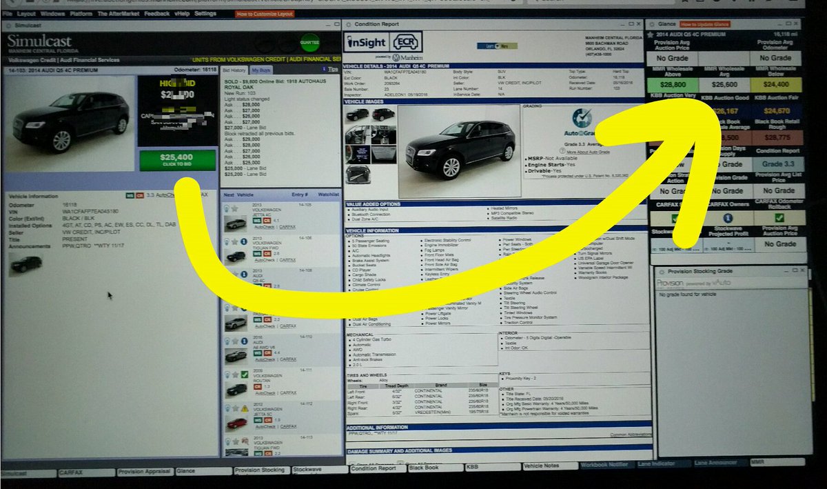 HarryHaber's tweet photo. Appears used car auction values running somewhat softer this morning #SaaS #vAuto #StockWave #AutoRemarketing https://t.co/akPM525yYO
