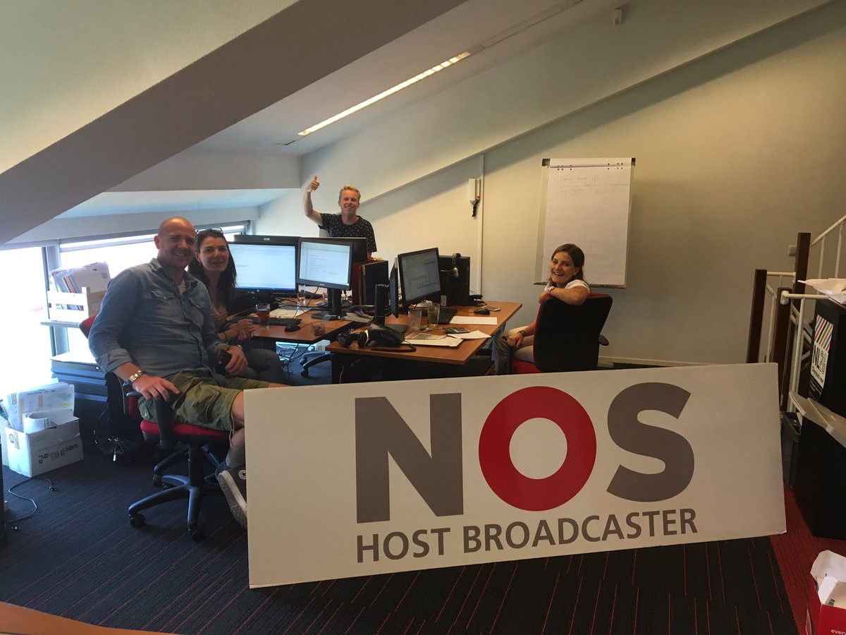 De komende periode zit de <a href="/NOS/">NOS</a> in ons kantoor om alle tv producties rondom de EK Atletiek voor te bereiden. #ECH2016