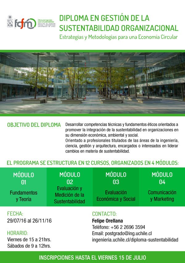 Nuestro diploma sustentable en el newsletter del Colegio de Ingenieros: ingenieros.cl/semanario-no-1… cc: <a href="/IngenierosCHILE/">Colegio de Ingenieros de Chile A.G.</a>