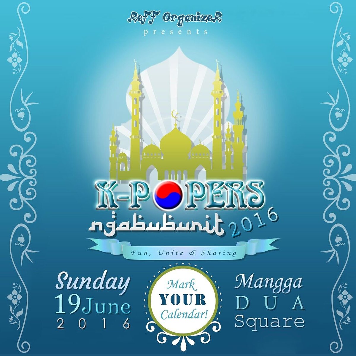 Reff (SYZYGY99) (@reff_organizer) on Twitter photo KPOPERS NGABUBURIT 2016
MEDPART:
<a href="/SuperEvent_ID/">SuperEventIndonesia</a>
@soal_KPOP
<a href="/korean_kpop/">Hallyutopia Store🛍️🎶🇲🇽</a>
@Kpopers_ngakak 
ASIANESIA KPOPERS NGABUBURIT 2016
MEDPART:
<a href="/SuperEvent_ID/">SuperEventIndonesia</a>
@soal_KPOP
<a href="/korean_kpop/">Hallyutopia Store🛍️🎶🇲🇽</a>
@Kpopers_ngakak 
ASIANESIA