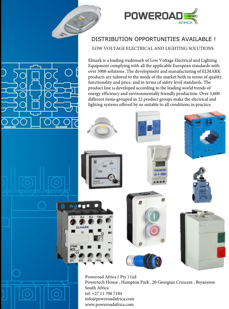 PoweroadAfrica's tweet photo. Low Voltage, Electrical &amp; Lighting Equipment. Enquire with us for more details. https://t.co/RqFaV3qhPL