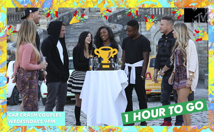 CarCrashCouples's tweet photo. The time has come for the series finale of Car Crash Couples.. *insert sad face* You've got 1 hour #CarCrashCouples https://t.co/UNQvd8Z561