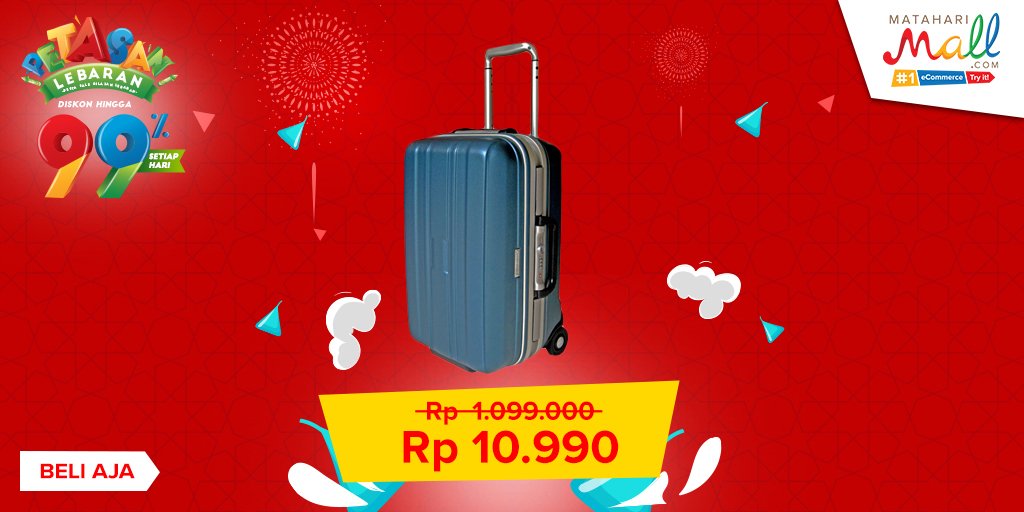MatahariMallCom's tweet photo. Mudik belum punya tas? Cek link ini, koper Sunco 99% off! Cek Aja; https://t.co/hAuuAU5jTB  #PETASAN99 https://t.co/5VfFgyZjhg
