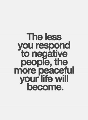 label_apps's tweet image. The less you #respond to negative people, the more #peaceful your life will #become.