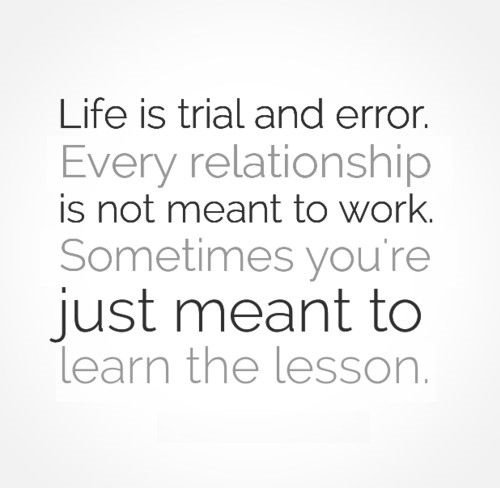 Barcode2d's tweet image. Life is #trial and error, every #relationship is not meant to work, sometimes you're just meant to learn the #lesson