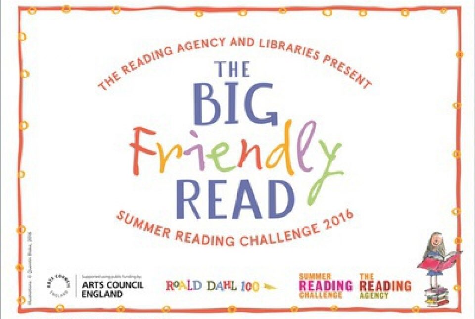 droitwichlib's tweet photo. Summer Reading Challenge is starting soon! This years theme: The Big Friendly Read! #SummerReadingChallenge #drlib https://t.co/TYNprd2wFo