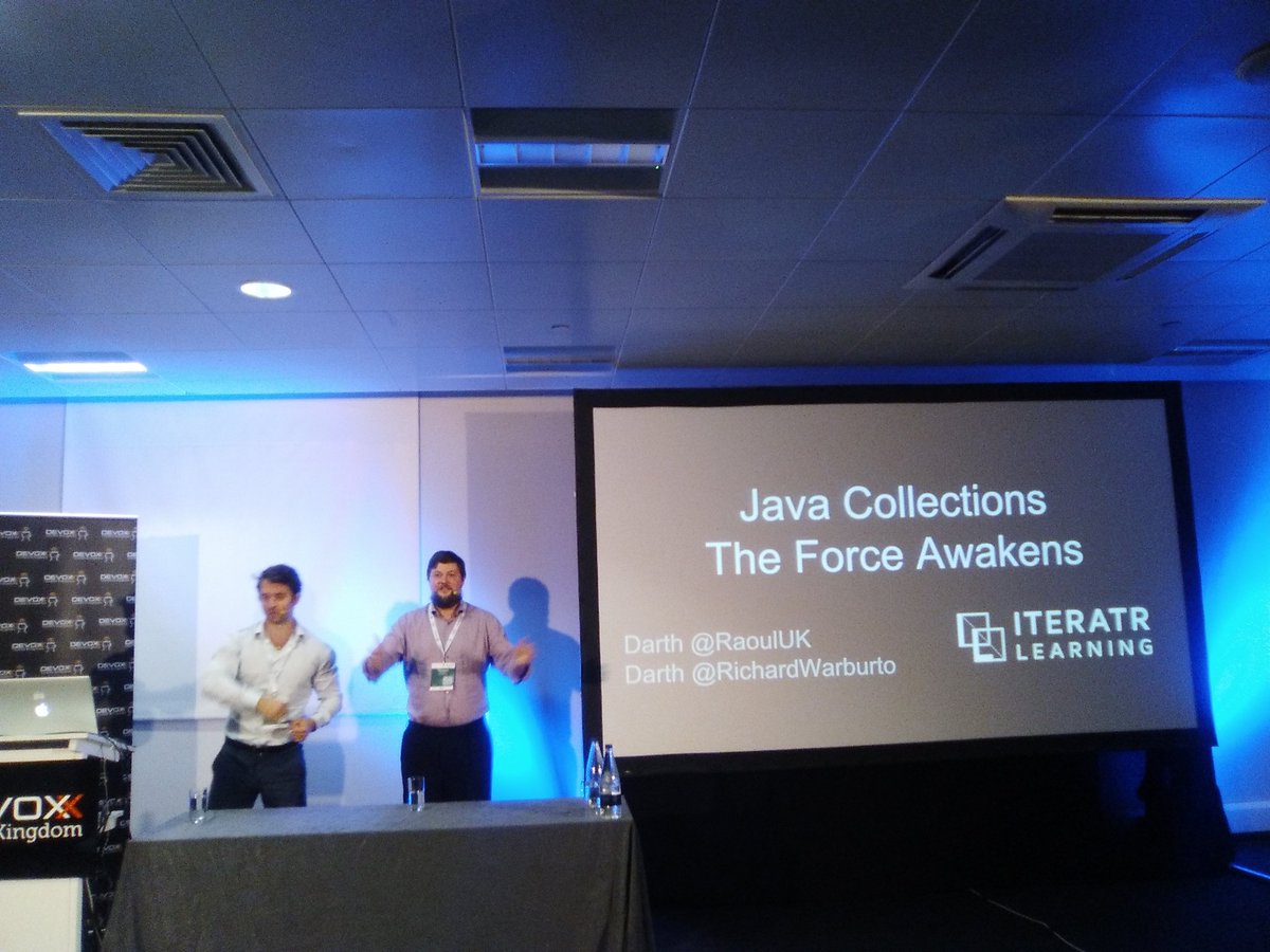 immehulp's tweet image. Feeling The #JavaCollections Force being awakened by @RichardWarburto &amp; @raoulUK @DevoxxUK #DevoxxUK #DevoxxUK2016