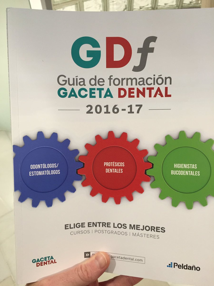 G_A_E_D's tweet photo. Guía de formación Gaceta Dental. 2016 https://t.co/fyYfT6eS88… vía @Issuu @gacetadental https://t.co/ZZEtUZrgzu