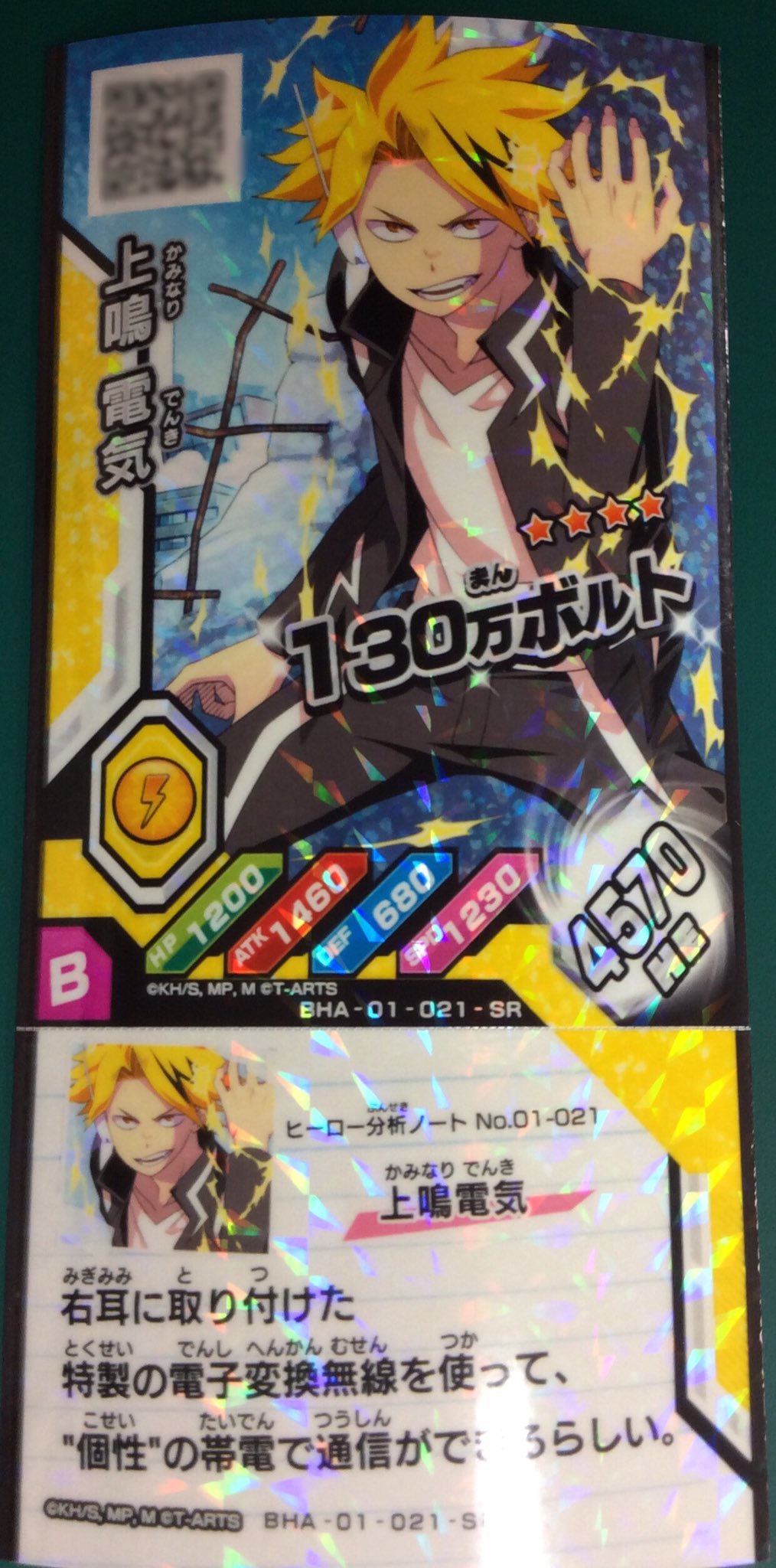 ヒロアカ　上鳴電気　フォトカード ヒロアカ 上鳴電気 耳郎響香 セット フォトカード ステッカー 缶