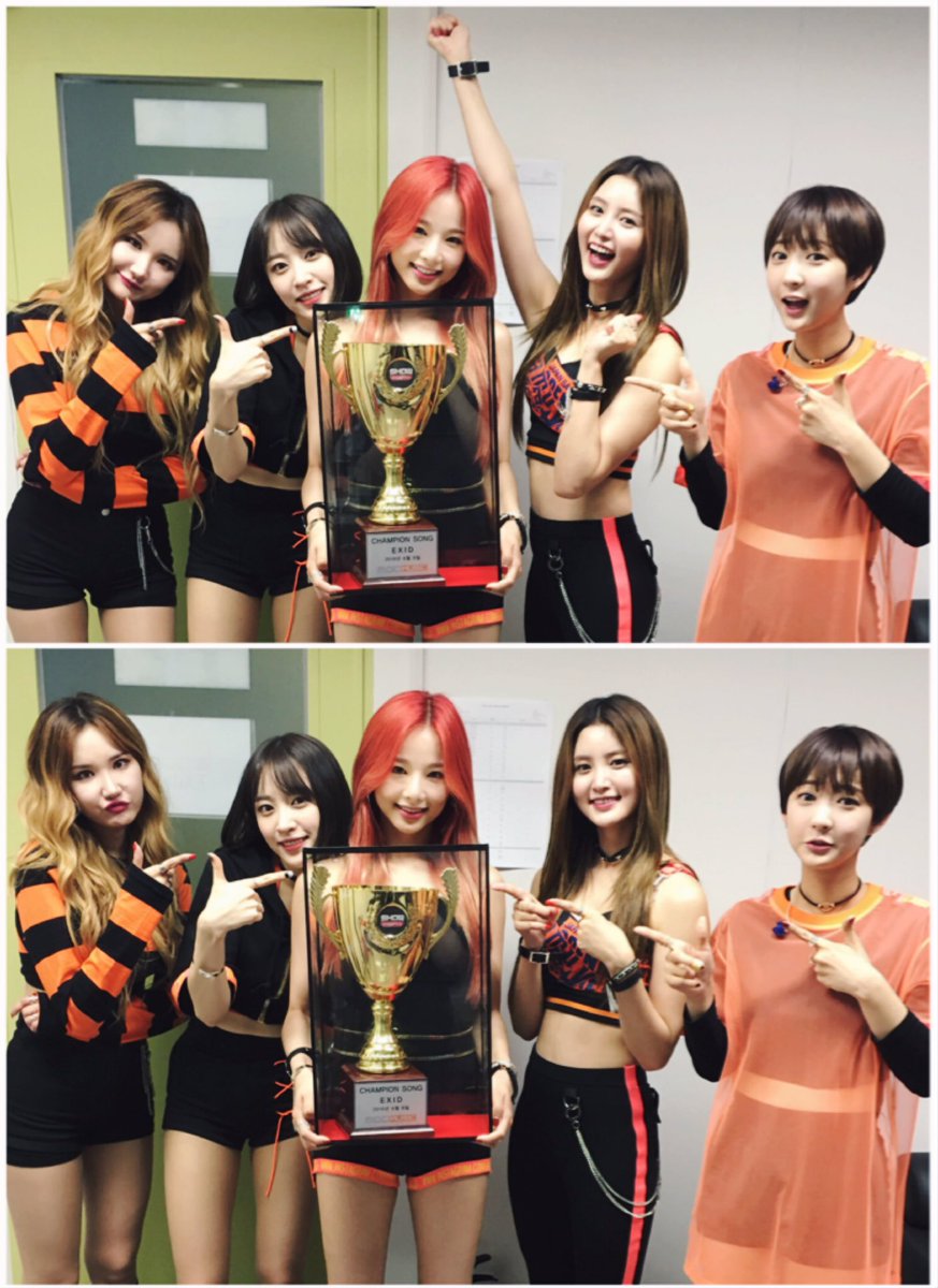 EXIDofficial's tweet photo. [#EXID] EXID가 #L_I_E 로 첫 1위를 했습니다😍 모두 응원해주시고 사랑해주신 #LEGGO 들 덕분이에요!!! 앞으로도 잘 부탁드립니다. 감사합니다!! 사랑해요😘 https://t.co/bE1EUPwd3p