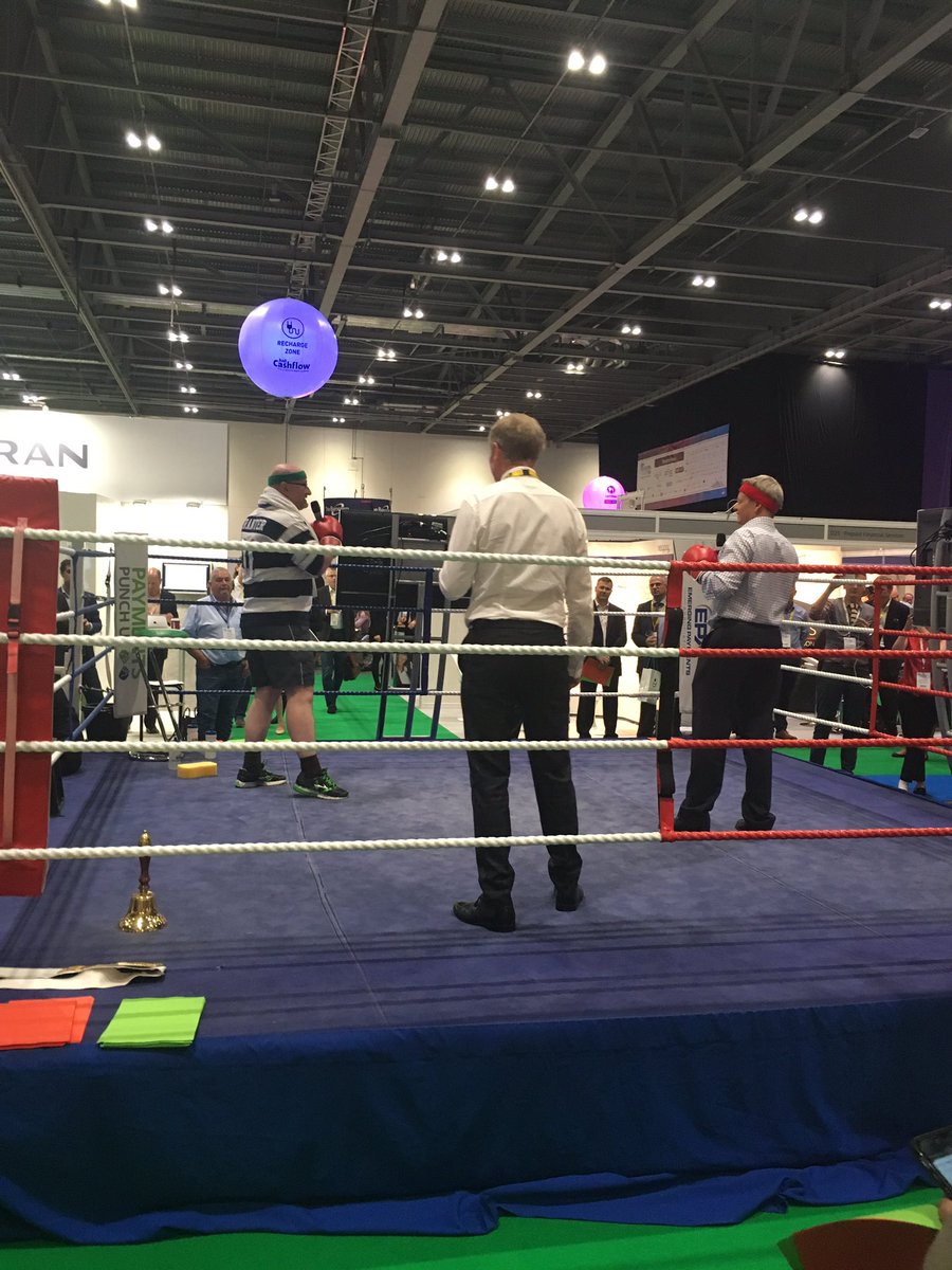 #payexpo ringside views of the latest punch up <a href="/ModulrFinance/">Modulr</a> booth