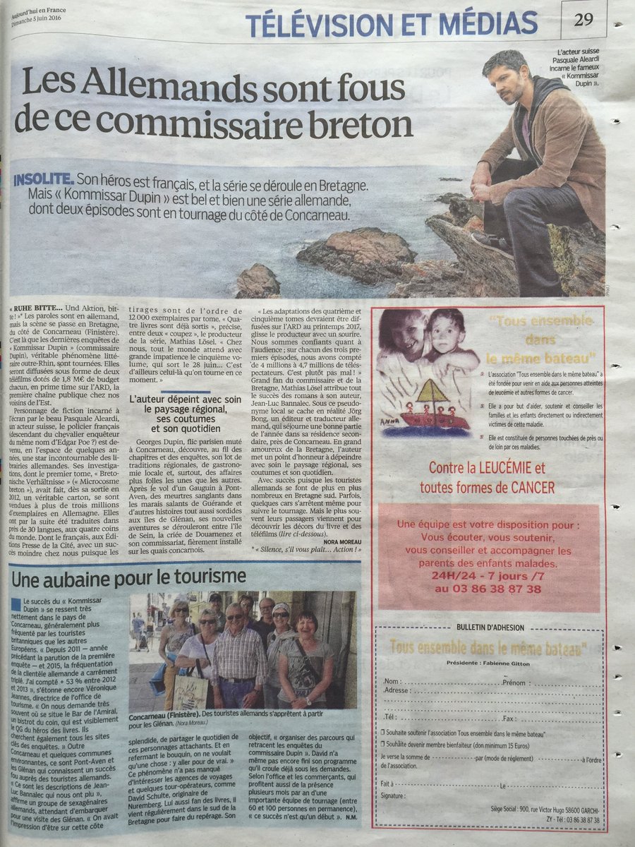"Les Allemands sont fous de ce commissaire Breton" (!)
c'était dimanche dans "Aujourd'hui en France"