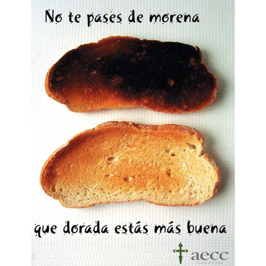 happyideas's tweet photo. "No te pases de morena, que dorada estás más buena"
Ojito con el sol este verano🔆 ! Campaña de la @aecc_es https://t.co/QYX5gts9KW