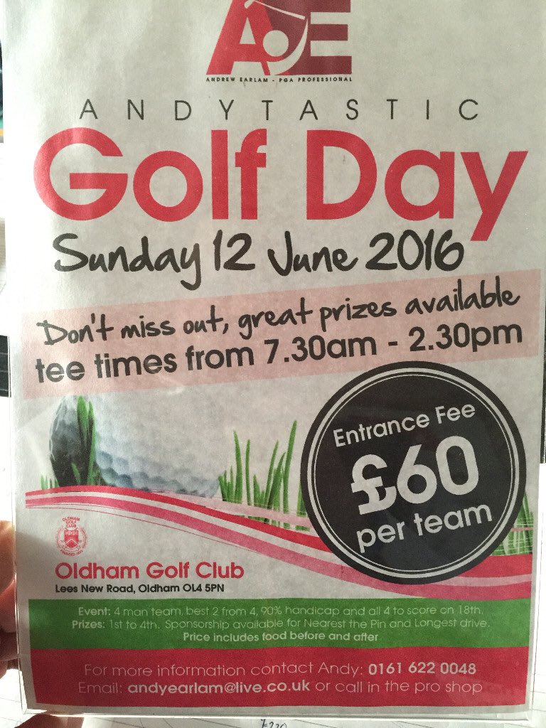 ricktaylor1987's tweet photo. Anyone at a loose end on Sunday and fancy a game of golf? A few places left. Contact @andyearlam for more details https://t.co/wiXLwP2H5z