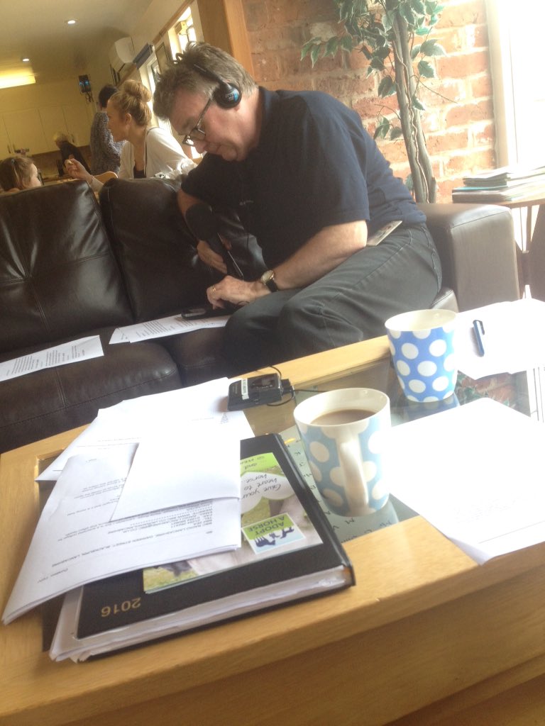 With <a href="/Gillylancs/">John Gillmore</a> @HorseCharity Penny Farm. Good catch up with friends