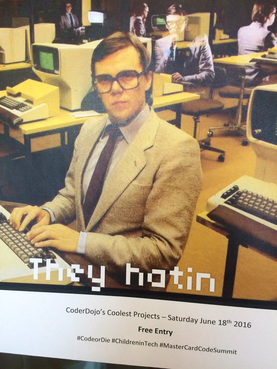 kennanseno's tweet image. @mcirlstaff &apos;s way of promoting @coolestprojects . 😁 #CodeorDie