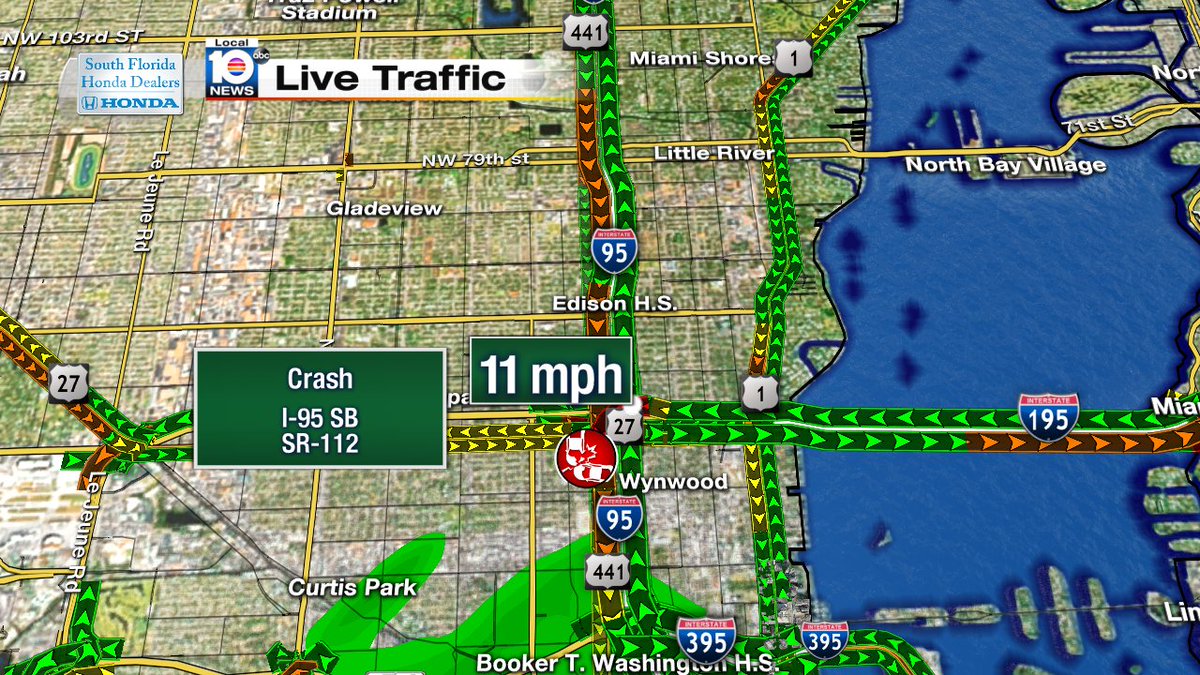 Crash on I-95 SB & SR-112 #TRAFFIC #MIAMI https://t.co/ooGYu1ctRC