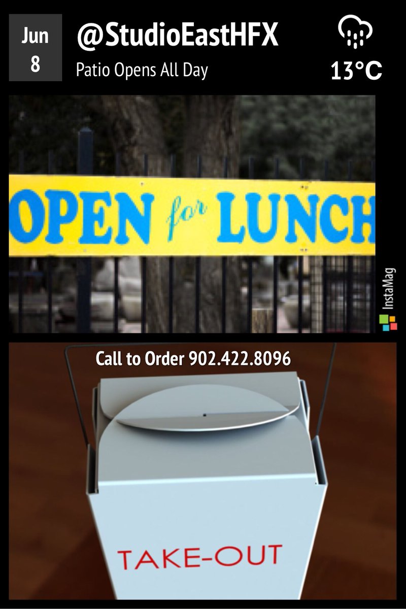 When lunch is ur break and u want 2 schedule a meeting at that time Yes ! We're now open 4 LUNCH !! #halifax #lunch