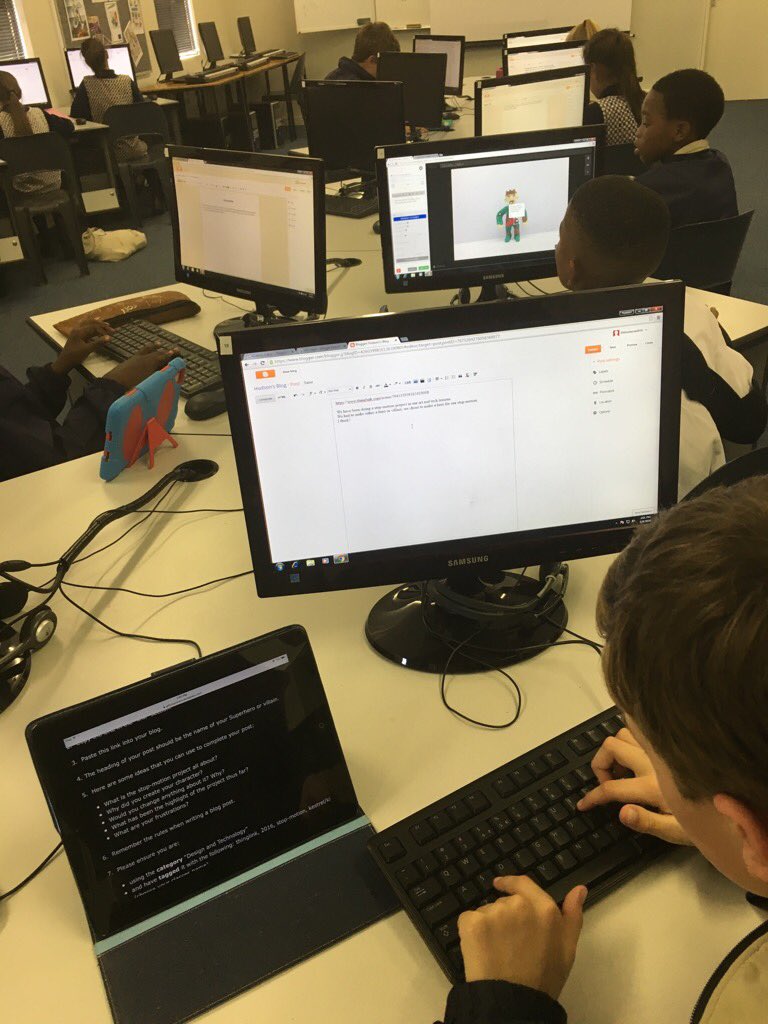ICT_Integrator's tweet photo. iPad, ThingLink and Blogger. Makes for interesting learning! #Grade6 #stopmotionproject #blogging @ElkanahHouse https://t.co/4BB4oSpWb4