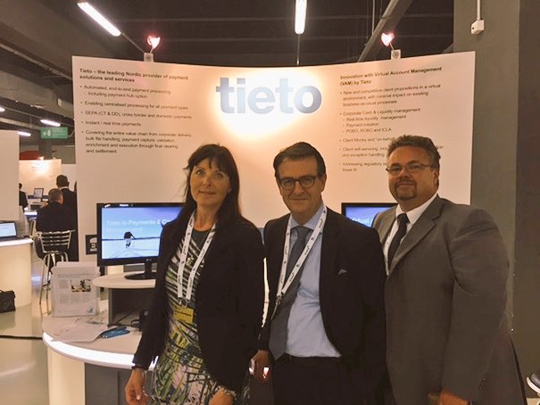 Tietoevry's tweet photo. Virtual accounts for business renewal, low impact on existing processes. Booth49 #EBAday2016 https://t.co/Z6ESC1nDYx https://t.co/QGNZZaqnzP