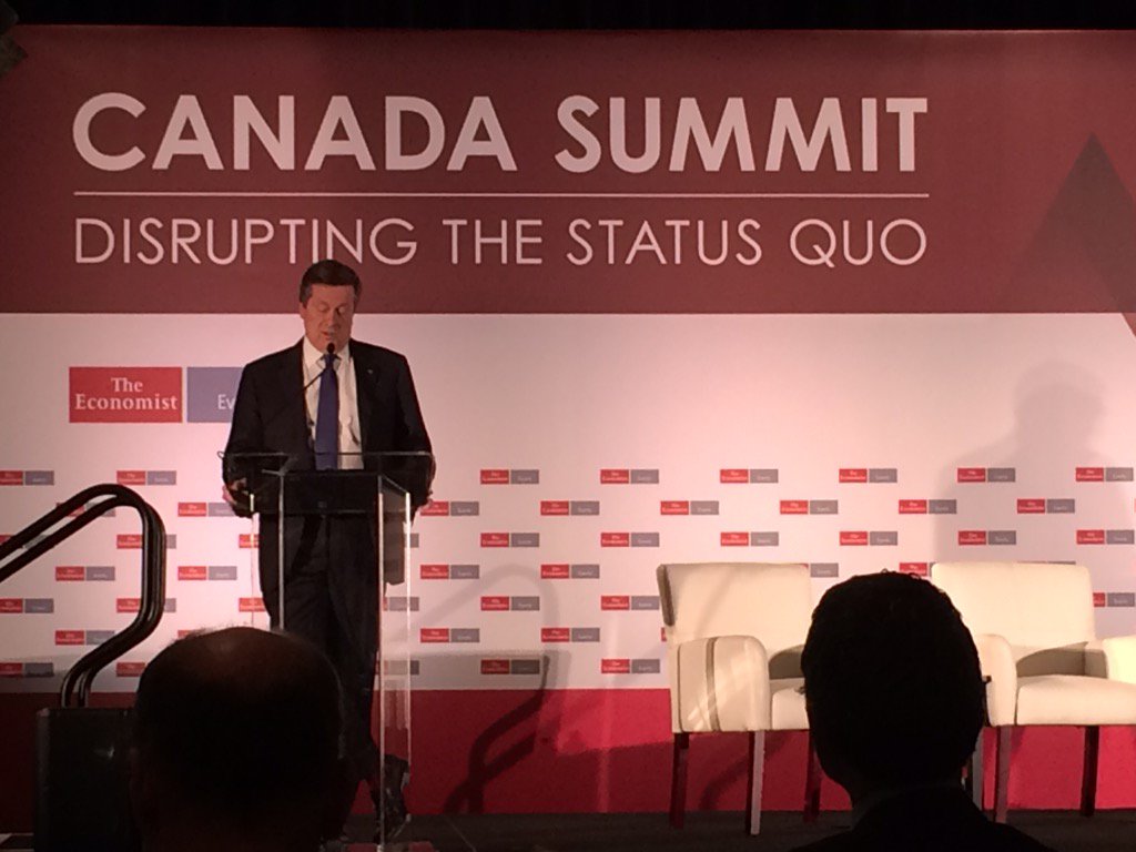 #CanadaSummit John Tory kicks off Canada Summit