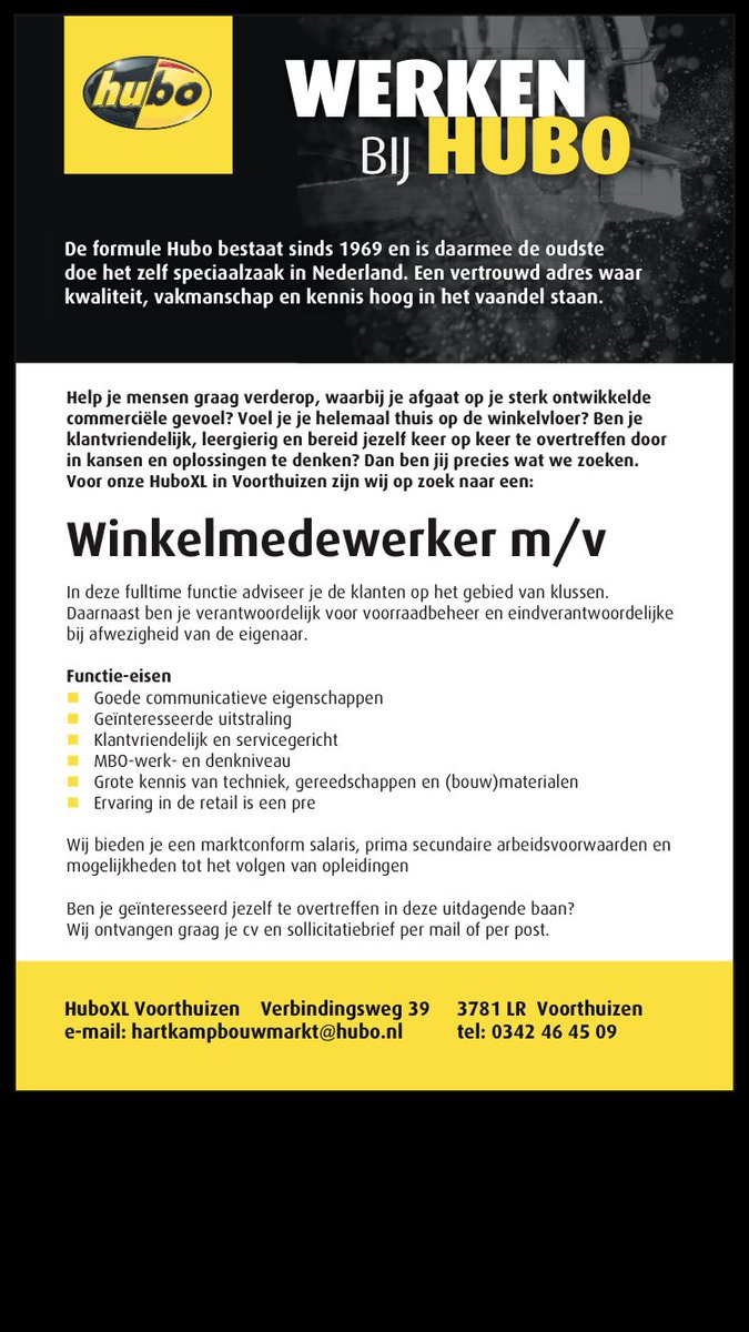 Wordt jij onze nieuwe collega?