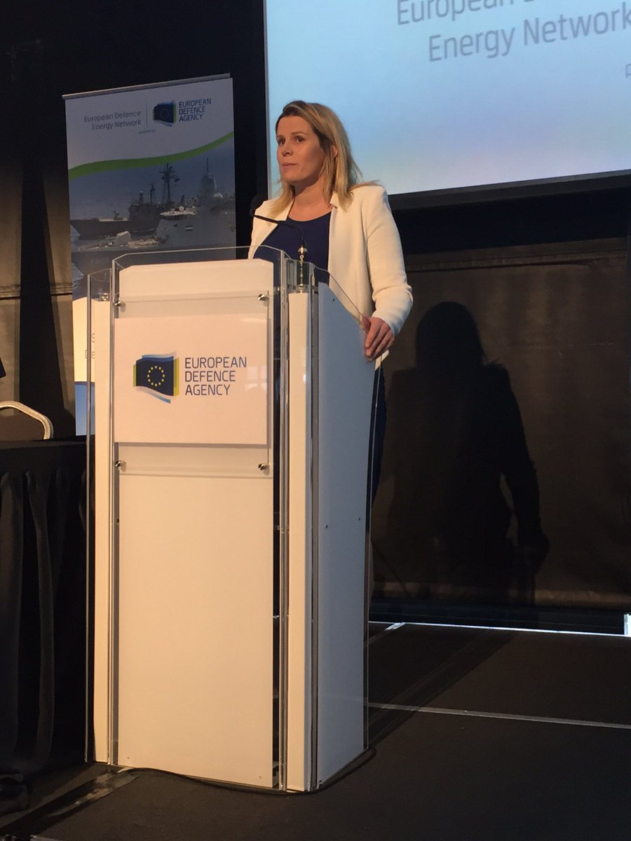 Interesting discussion at EDA event in Croke  Park today - Sustainable Energy in the Defence &amp; Security Sector.