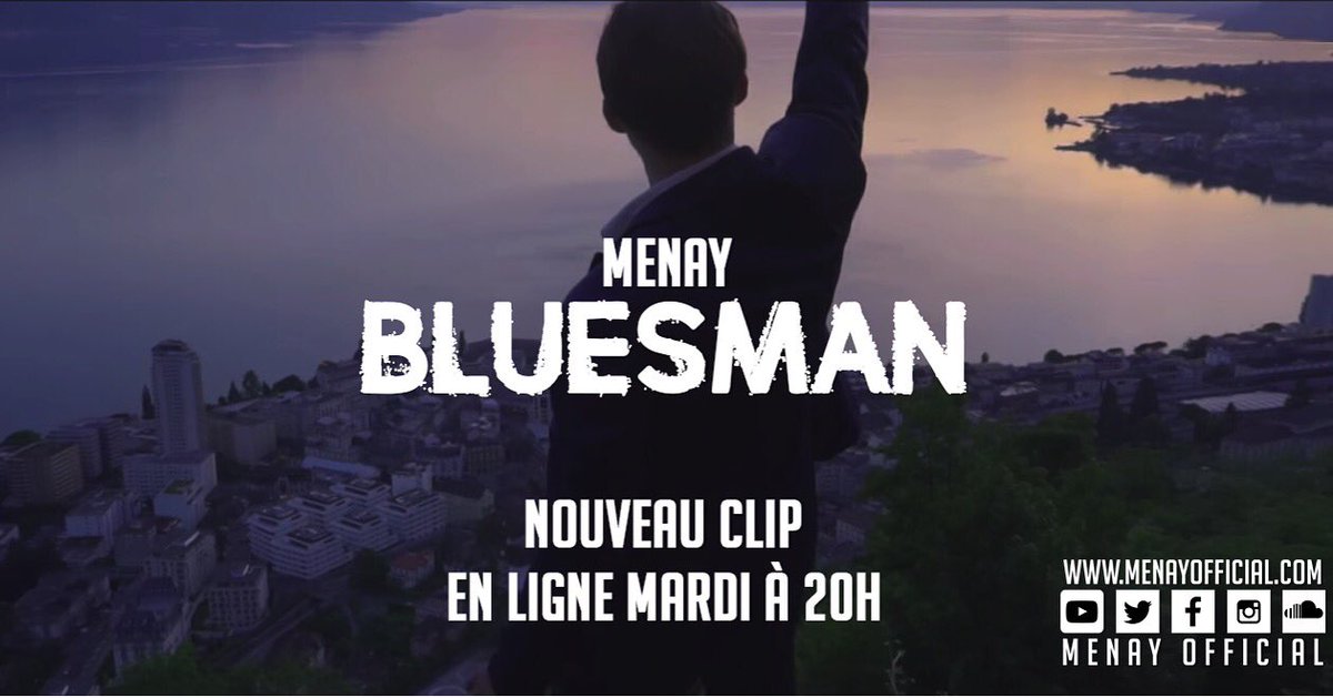 Menay_Official's tweet photo. [BLUESMAN]

OG's, je vous donne rendez-vous ce mardi pour la sortie de mon clip #Bluesman.

#Menay #OGSinatra https://t.co/8QxmlD7hqW