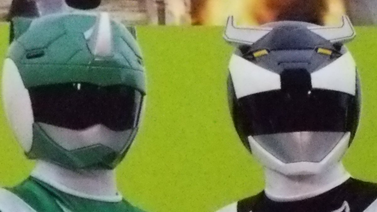 ブラックバイソンとグリーンサイの、コラか何かに使えそうな格好良い