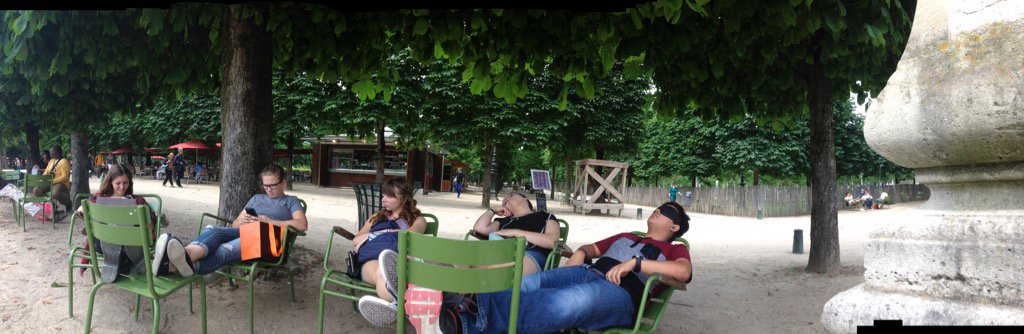 ecf_lmrussell's tweet photo. Sometimes you just need a nap. #ecfparis2016 https://t.co/spp436Tc93