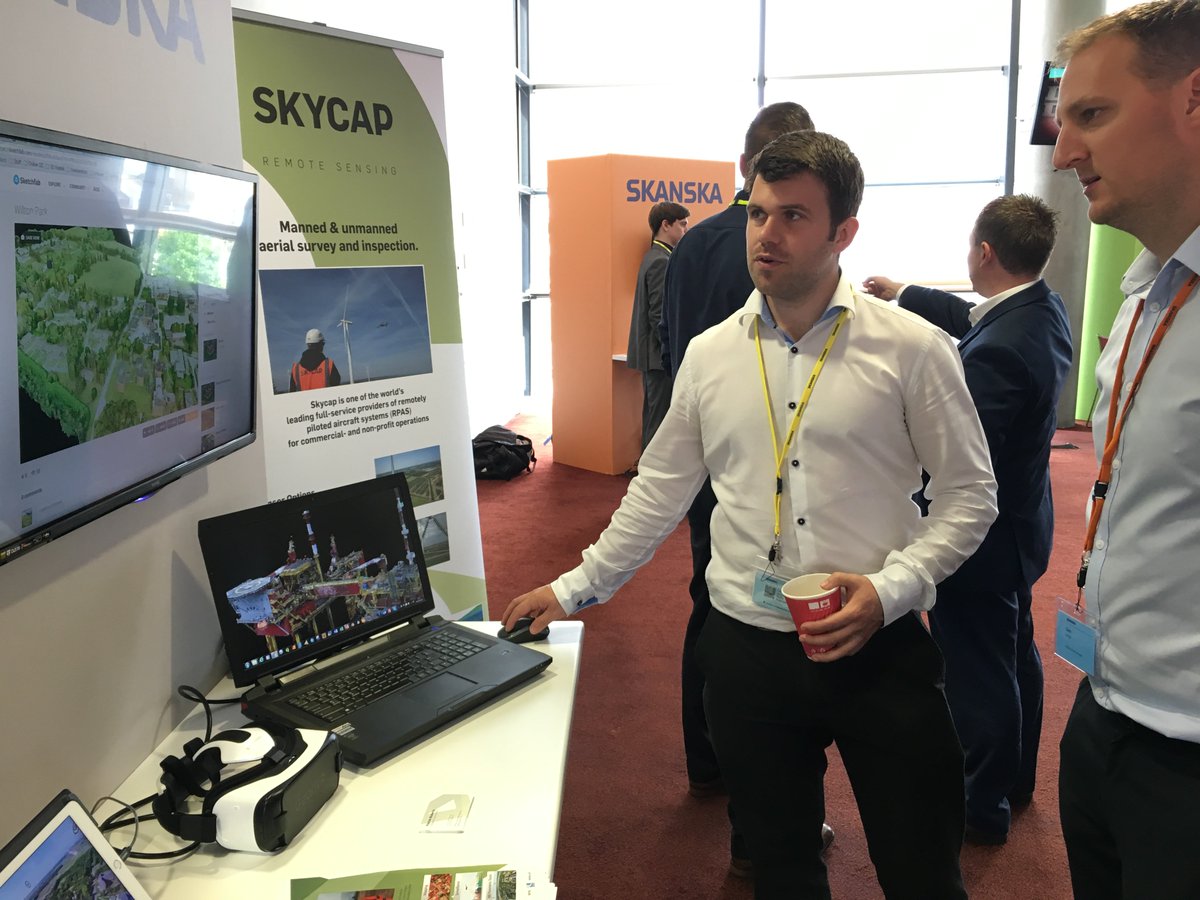 SKYCAP are one of the exhibition stands at the conference today #digitalengineering