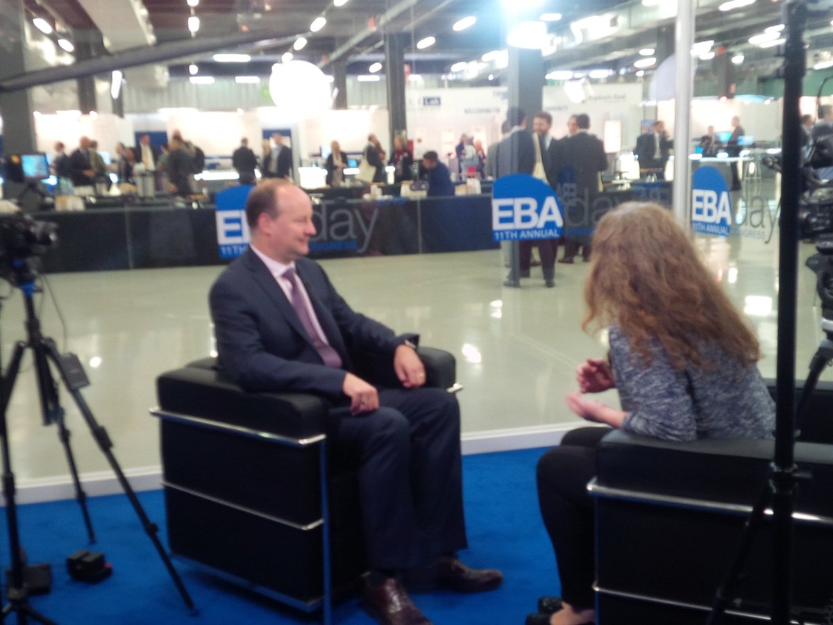 CAUKI's tweet photo. James Rendell, our VP Payment Security Strategy talks w/@finextra on #fintech #PSD2 #Blockchain & more @ #EBADay2016 https://t.co/c5Nyfu73F7