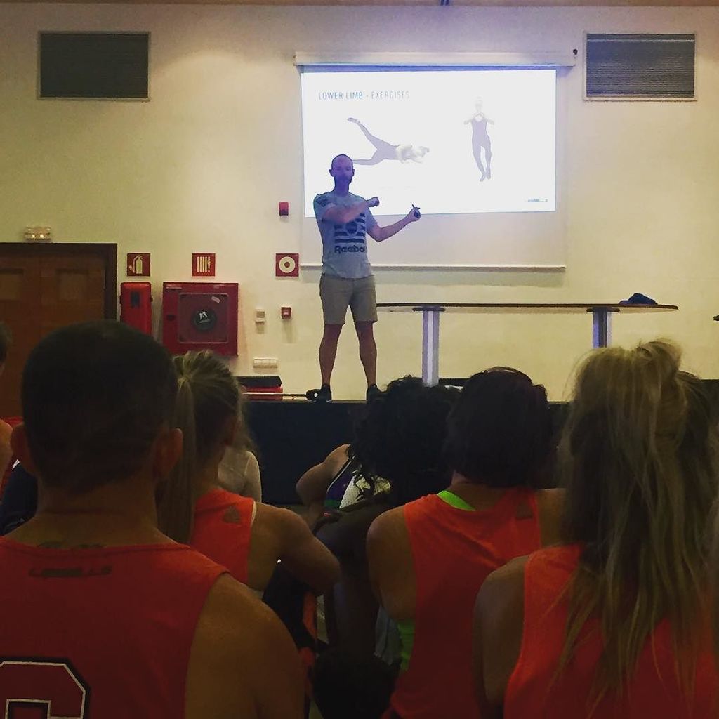 KcRoose's tweet photo. Never stop learning ๐ช๐ผ #LesMills #trainersummit #ibiza #groupfitness #fitness #reebok @lesโฆ https://t.co/RvHYh5nYHk https://t.co/Z6t43EGQwH
