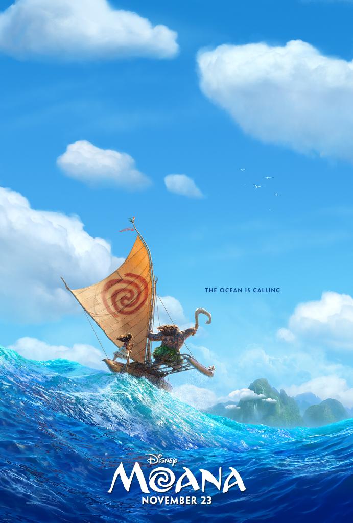 Disney's tweet photo. Embark on a voyage through wind and waves. #Moana opens November 23. See a new teaser trailer this Sunday. https://t.co/gKUOaJziwG