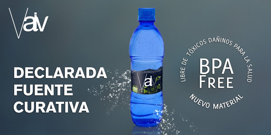 AguaVaiv's tweet photo. Agua mineral natural envasada en una botella libre de tóxicos. Conoce más en https://t.co/TY8R21evCO https://t.co/v36I7wUSuT