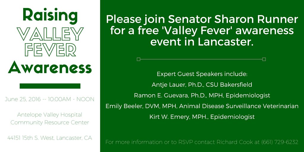SharonRunner's tweet photo. Mark your calendars for my FREE #ValleyFever awareness event! https://t.co/an03HxsycA